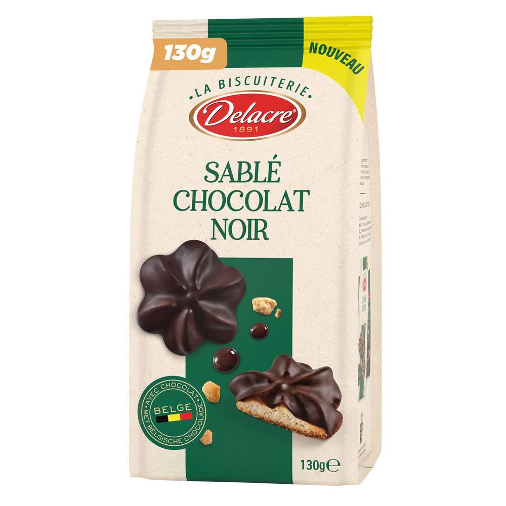 Biscuits Sablé Choco Noir DELACRE - 130g