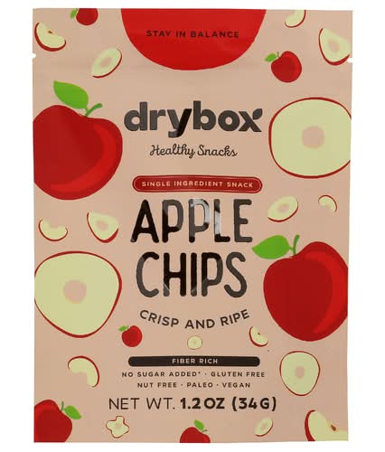 Drybox Healthy Snacks Freeze Dried Apple Chips