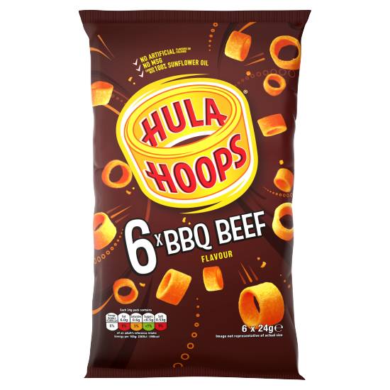 Hula Hoops Multipack Potato Ring Crisps (barbecue beef)
