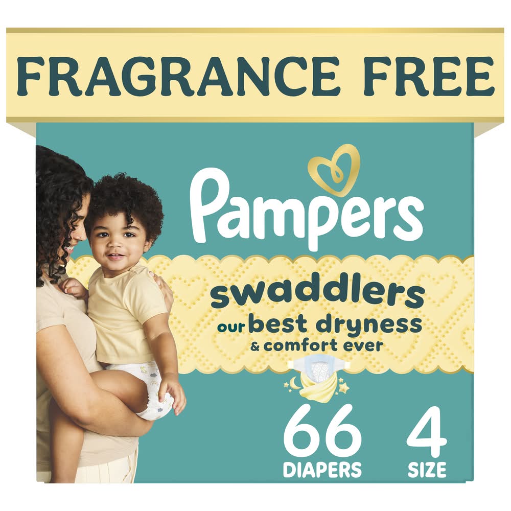 Pampers Swaddlers Baby Diapers, Stage 4 (66 ct)