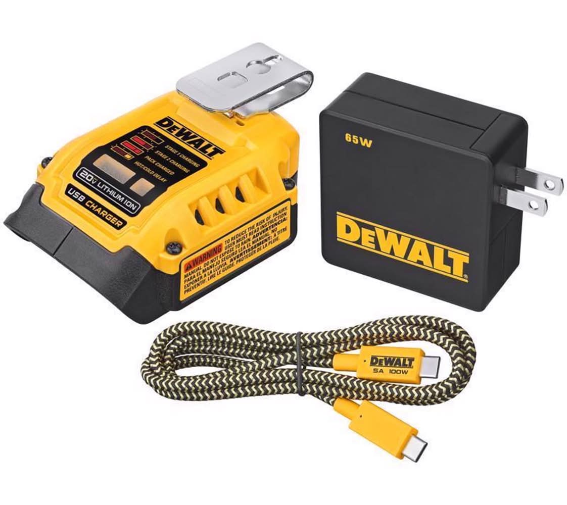 Dewalt 20V Max Dcb094 20 V Lithium-Ion Usb Charging Kit 3 Pc