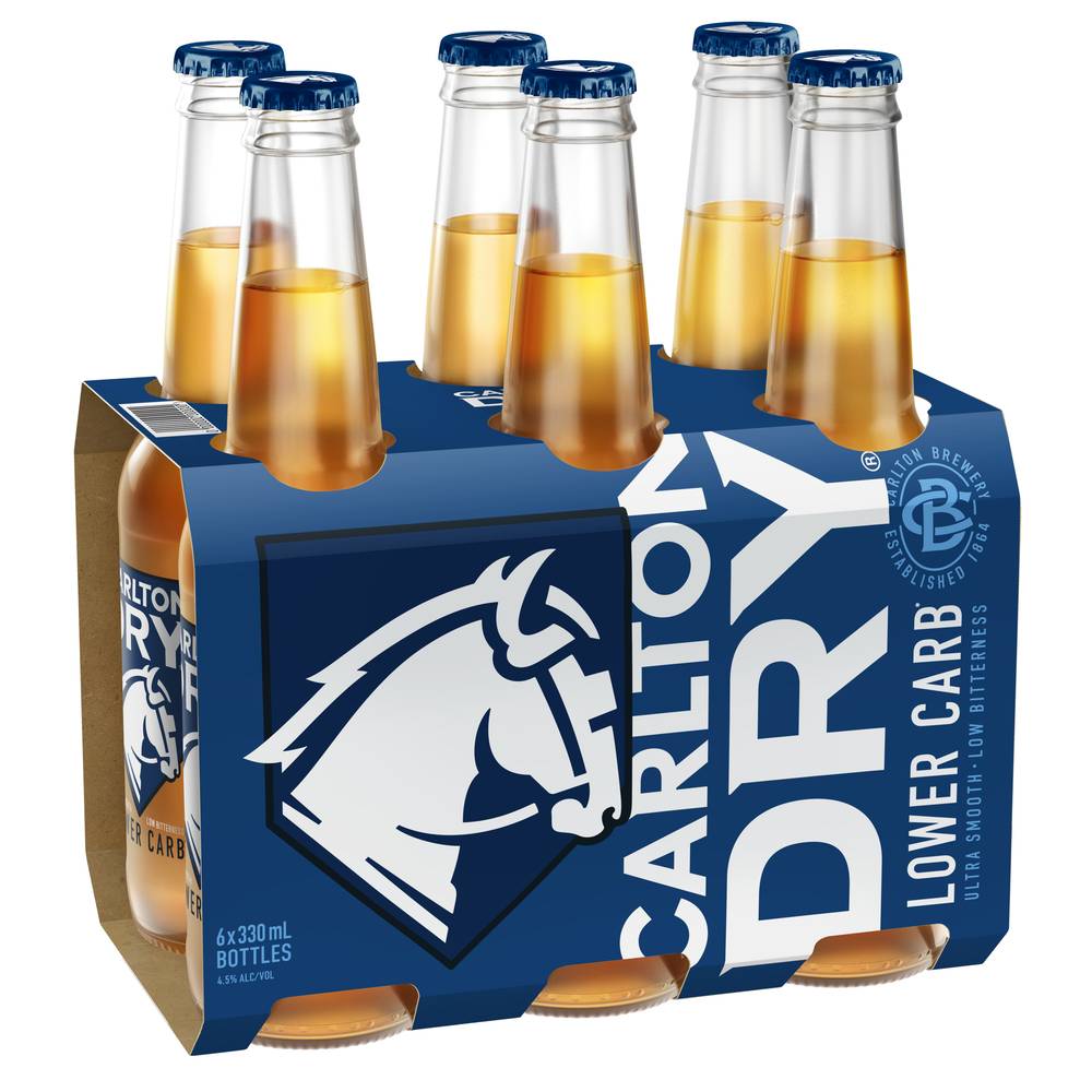 Carlton Dry Bottle 330mL x Pack 6