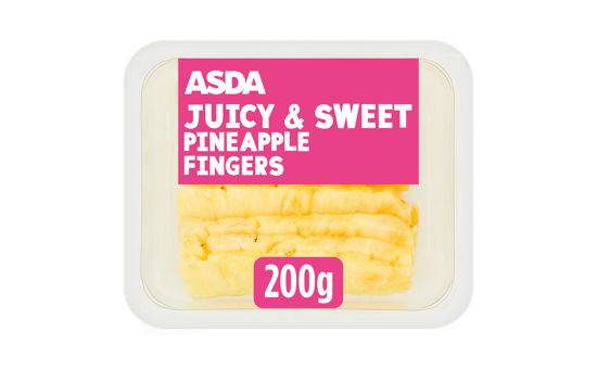 Asda Juicy & Sweet Pineapple Finger 200g