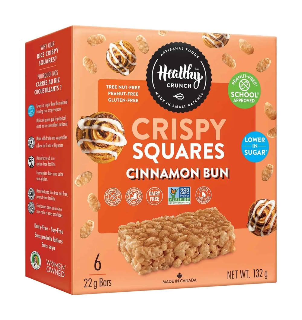 Healthy Crunch Peanut-Free Crispy Squares Cinnamon Bun (132 g, 6 ct)