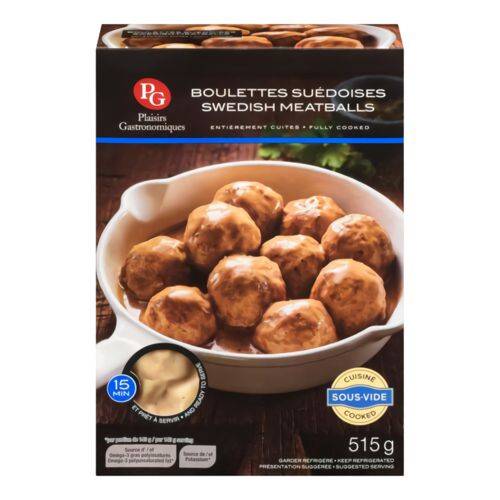 Plaisirs gastronomiques boulettes suédoises (515g) - swedish meatballs (515 g)