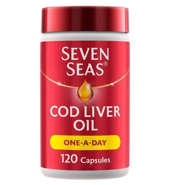 Seven Seas Simply Timeless Cod Liver Oil One-a-Day - 120 Capsules