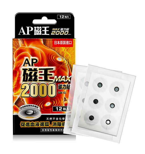 AP磁王MAX2000磁力貼(12粒)
