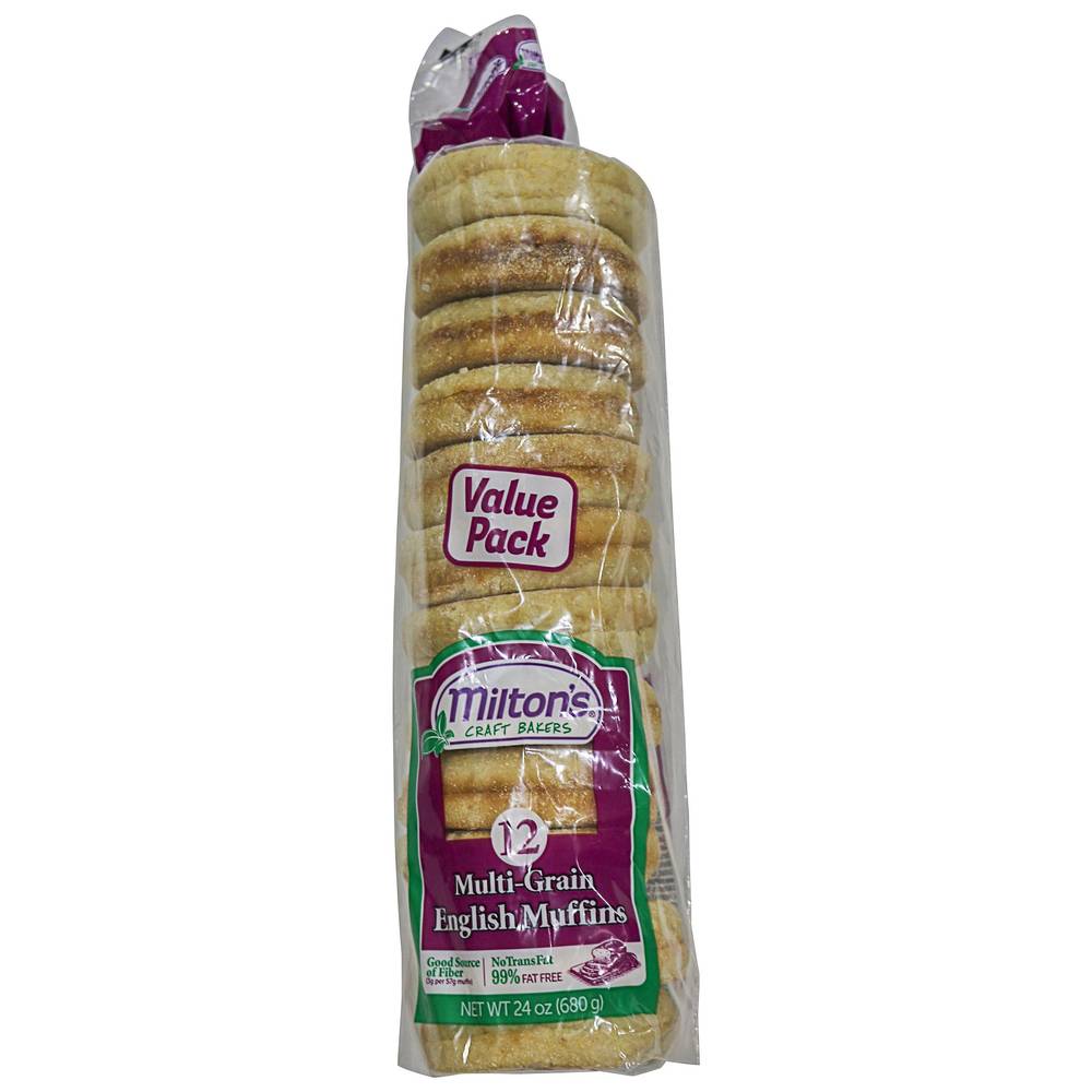 Milton's Multi Grain English Muffins (2 oz, 12 ct)