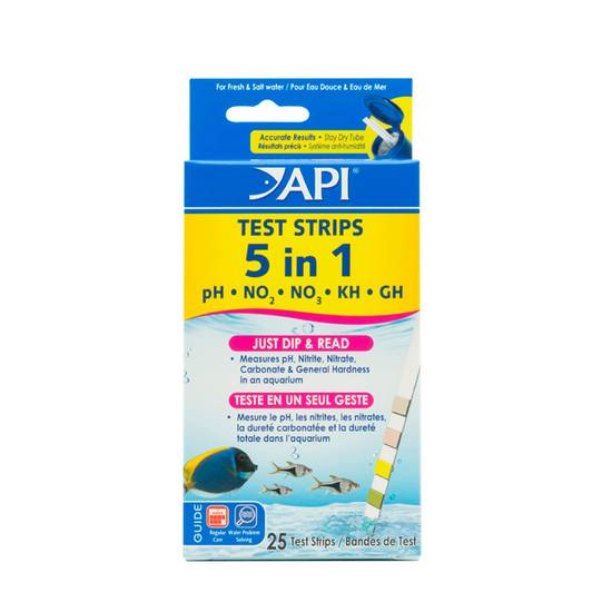 API® 5 in 1 Aquarium Test Strips (Size: 25 Count)