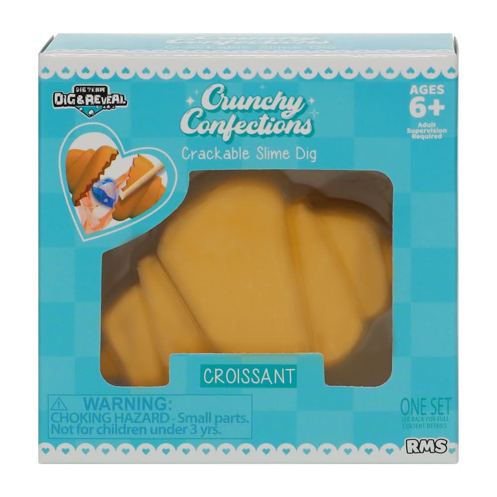 Dig Team™ Dig & Reveal Crunchy Confections Crackable Slime Dig Set Croissant