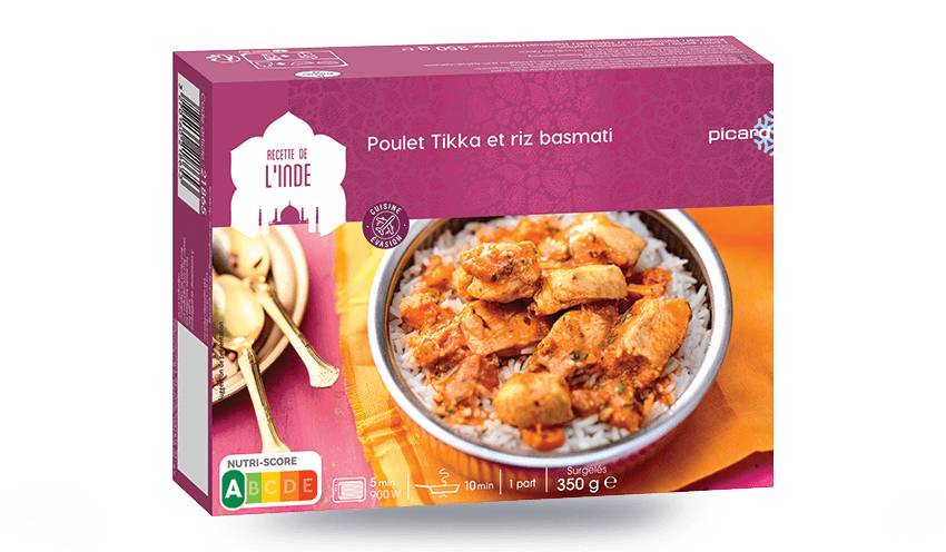 Poulet Tikka et riz basmati