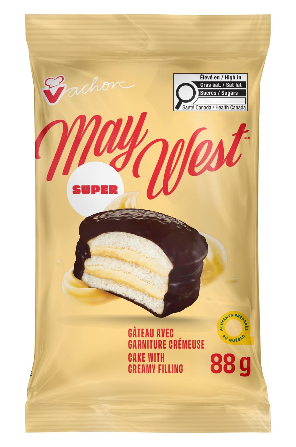 Vachon gâteaux may west super (6unités, 528g) - super may west cakes (88 g)