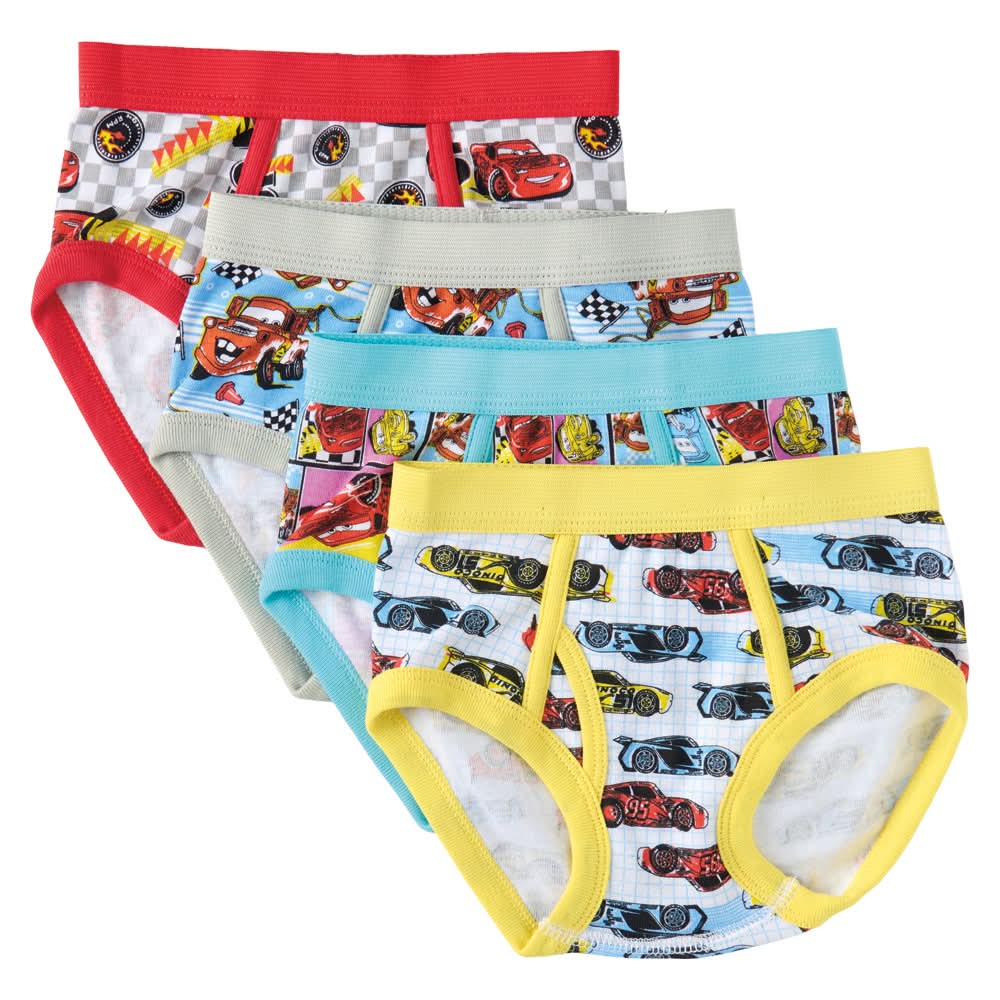 Licensed Cars Toddler Character Underwear - Size 4T