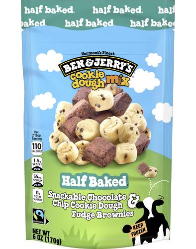 Ben & Jerry's Frozen Half Baked Dough Chunks 6oz