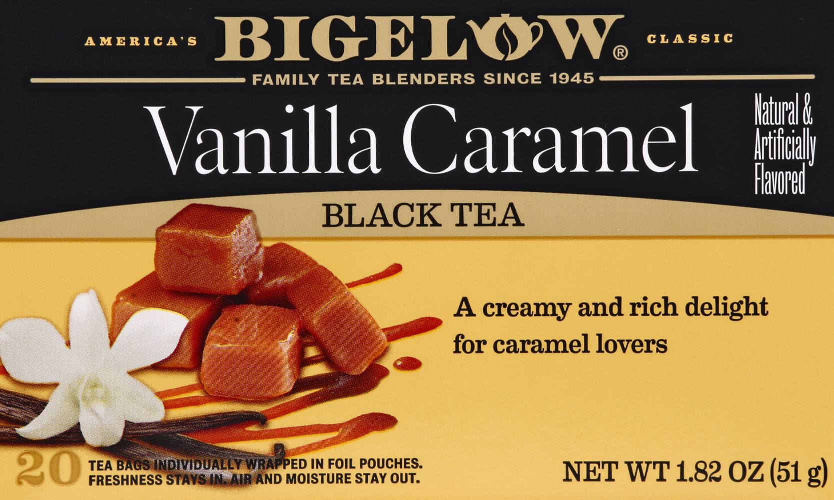 Bigelow Vanilla Caramel Black Tea Bags (1.82 oz, 20 ct)