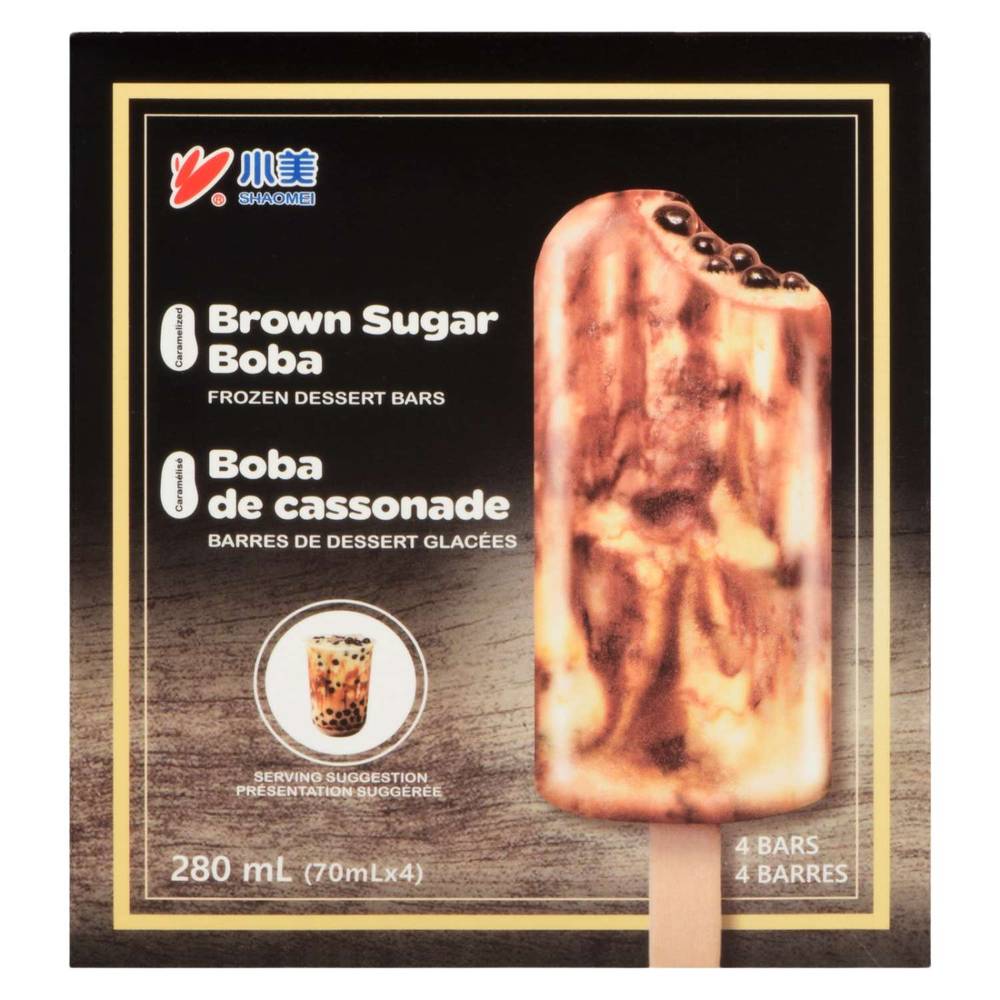 Shaomei Brown Sugar Boba Frozen Dessert Bars (280 ml)