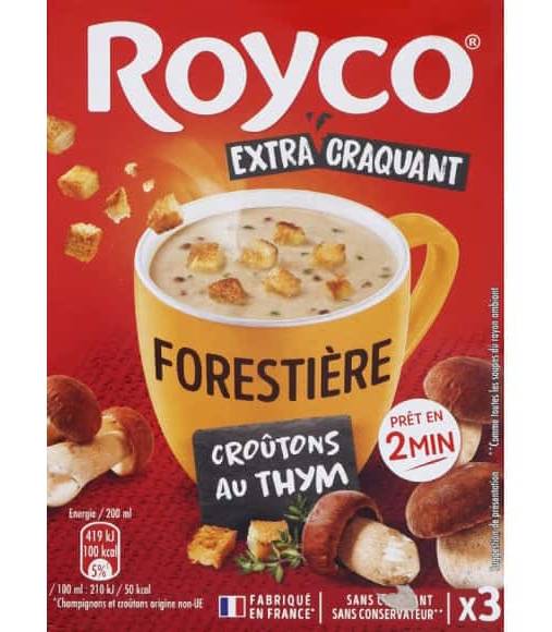 Royco - Soupe déshydratée forestière et croutons au thym (3)
