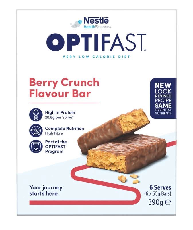 Optifast VLCD Bars Berry Crunch 6pk