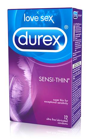 Durex Sensi-Thin Ultra Fine Lubricated Condoms (12 ct)