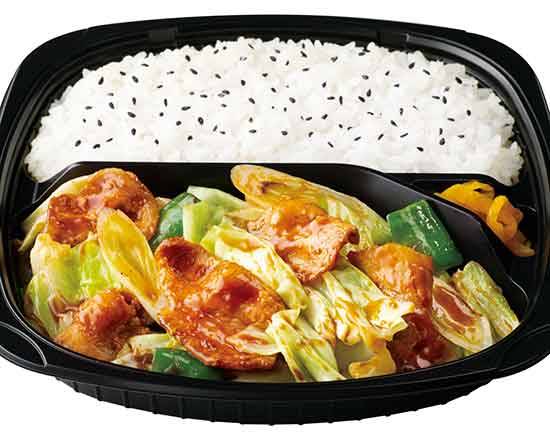 回鍋肉弁当 Twice cooked pork lunch box ～using half of daily required vegetables～