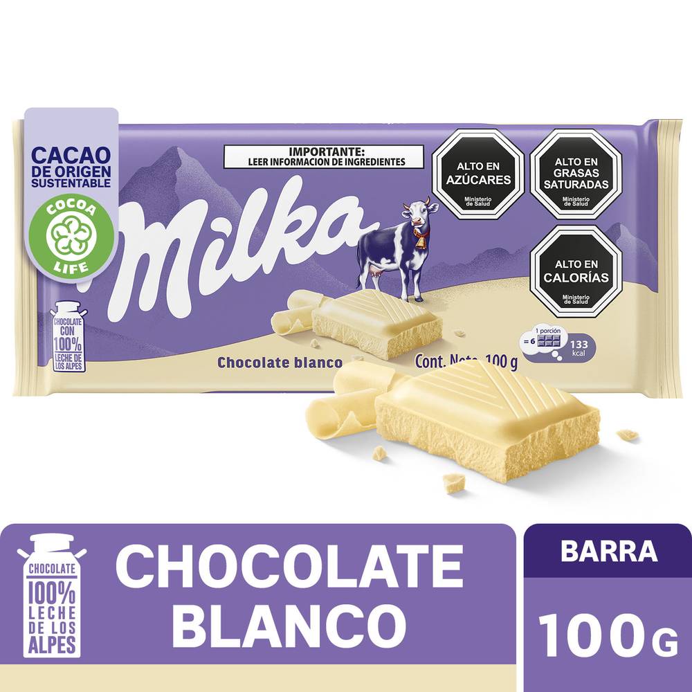 Milka · Chocolate blanco (100 g)