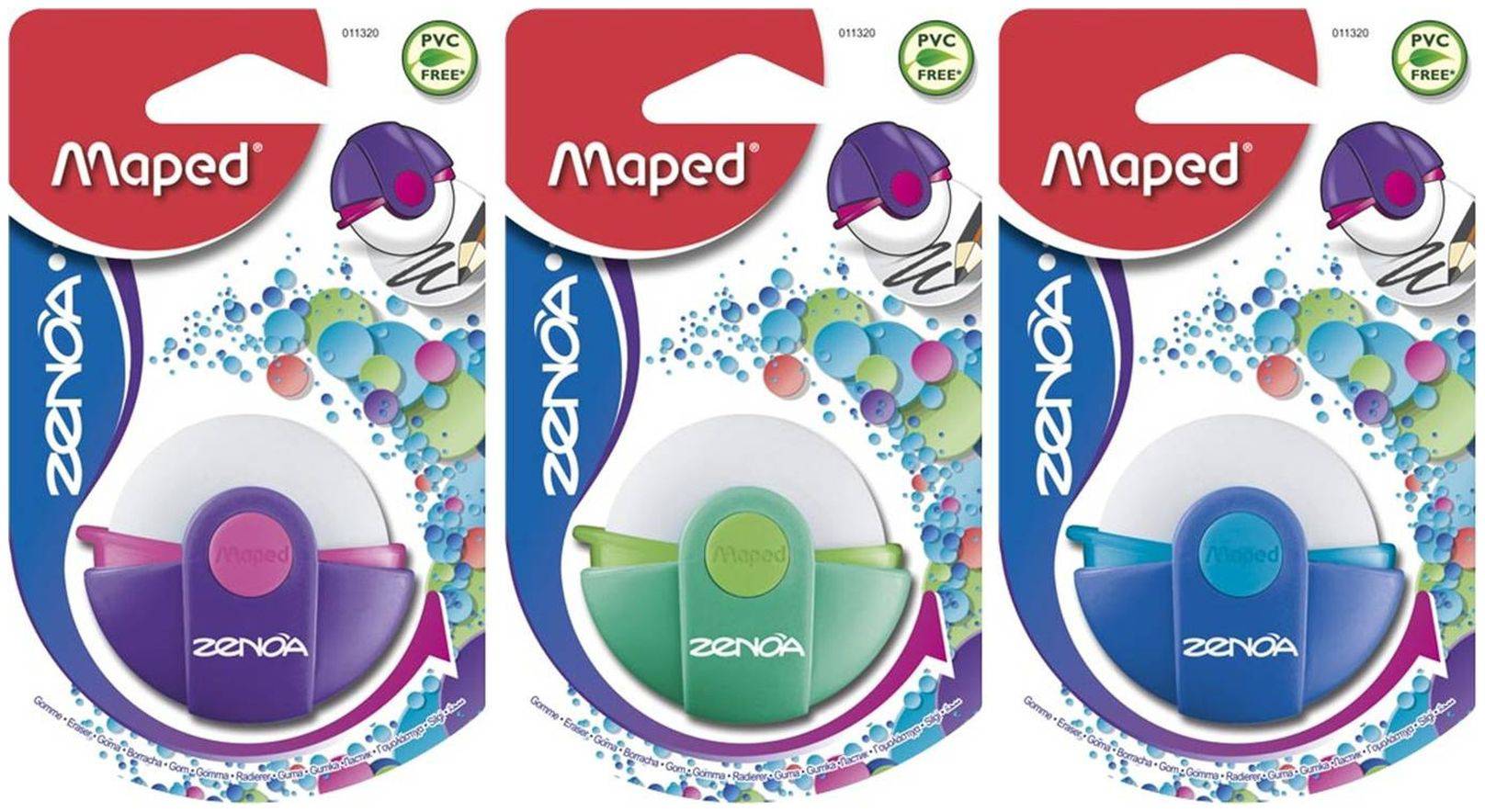 Maped - Zenoa gomme ronde avec capot