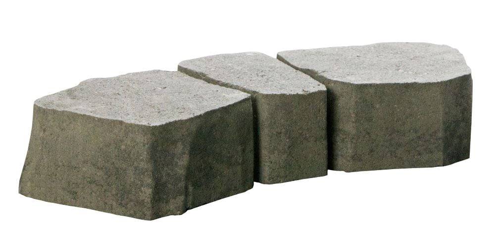 Oldcastle Haloedge 17-in L x 5.25-in W x 3-in H Gray Concrete Curved Edging Stone | 14200456