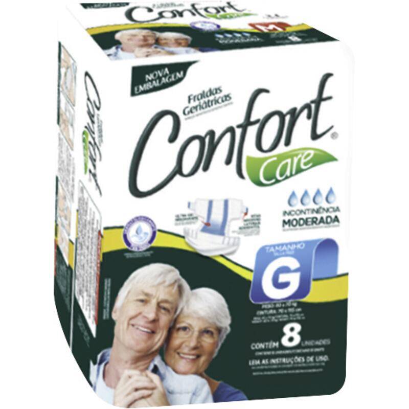 Confort fralda geriátrica care g (8 fraldas)