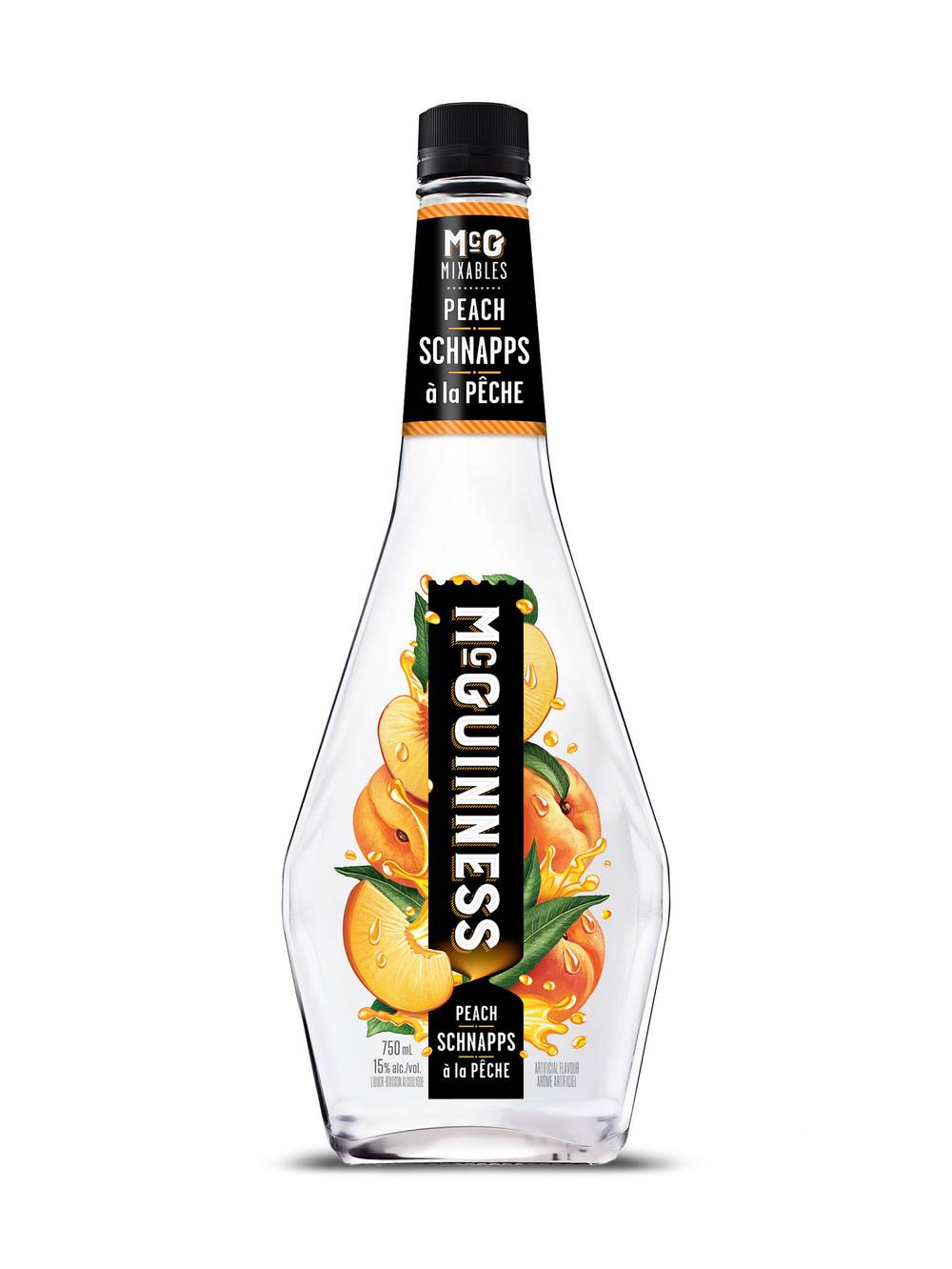 McGuinness Mixables Schnapps Liqueur, Peach (750 ml)