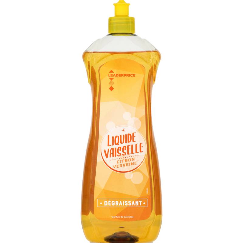 Leader Price - Liquide vaisselle, citron-verveine (750ml)