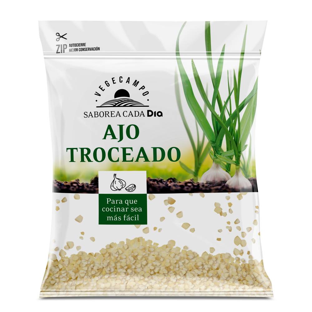 Ajo Troceado Vegecampo De Dia Bolsa 150 G