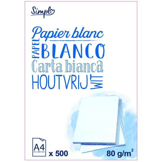 Simpl - Ramette de papier format a4 (blanc)