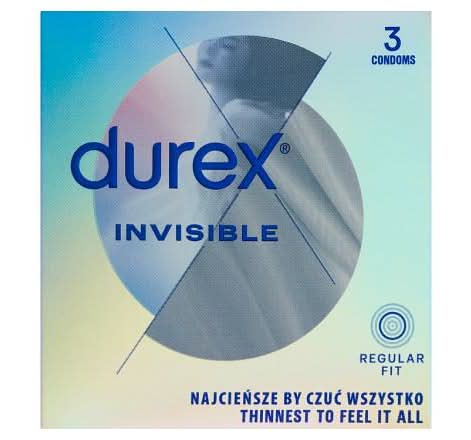 Durex Invisible Prezerwatywy (3 szt.)