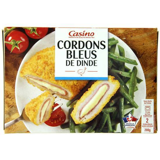 Casino Cordon bleu de dinde - x2 200g