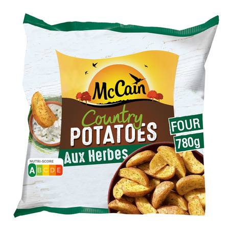 Pommes de terre potatoes aux herbes MCCAIN - le sachet de 780 g