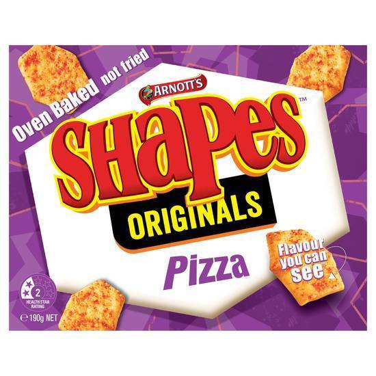 Arnott's Shapes Crackers Biscuits Pizza 190g