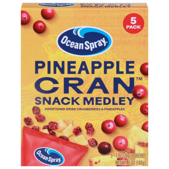 Ocean Spray Cran Snack Medley (5 pack, 5 oz) (cranberries - pineapples)