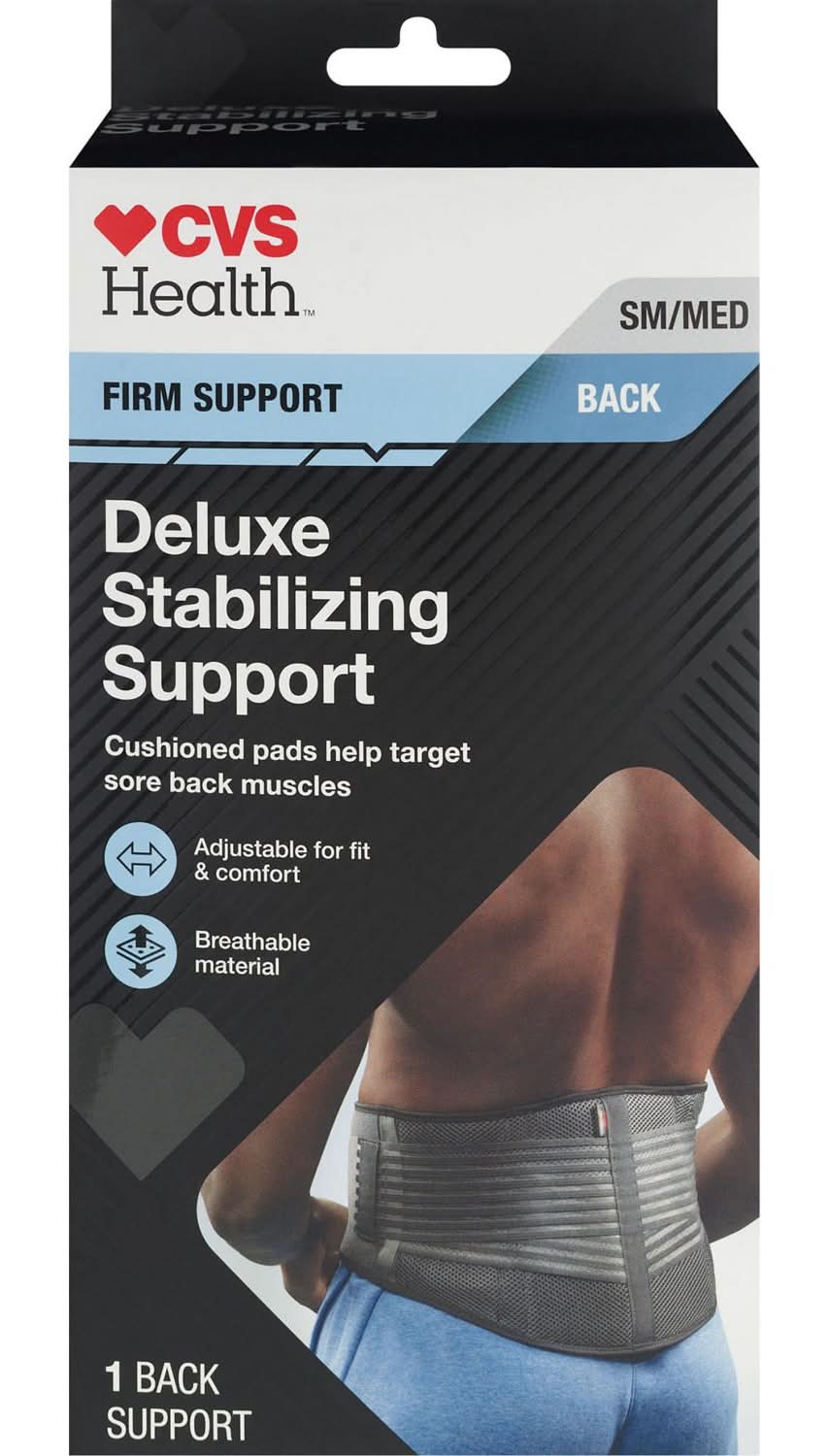 Cvs Firm Support Back Deluxe Stabilizing Support, S/M