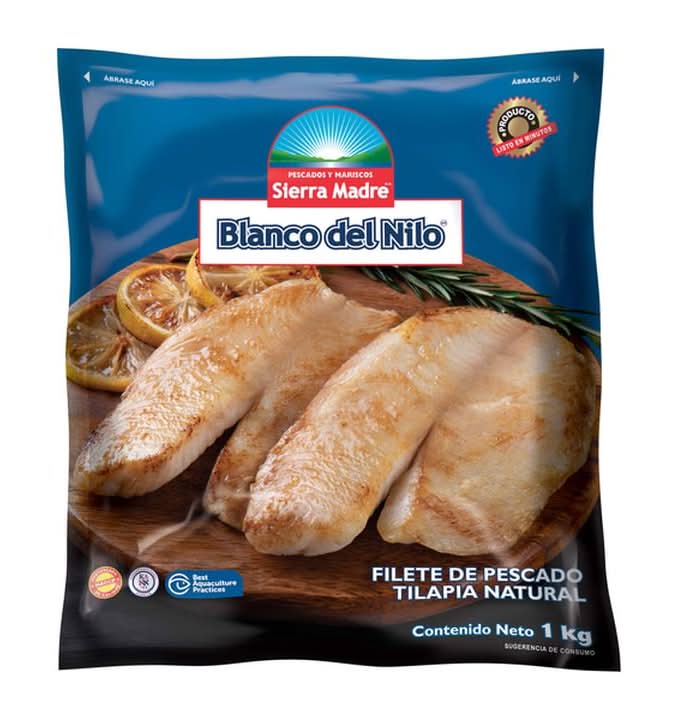 Blanco del Nilo · Filete de pescado tilapia natural (1 kg)