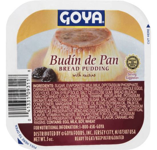 Goya Bread Pudding With Raisins (3 oz)