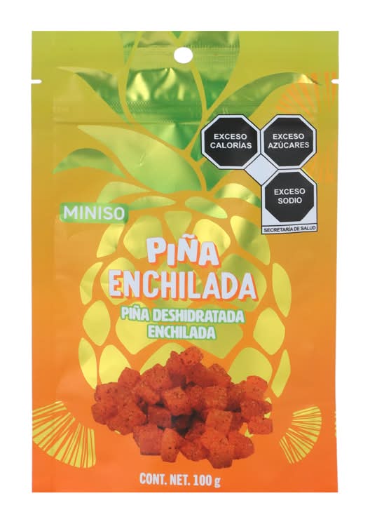 Miniso · Piña deshidratada enchilada (100 g)