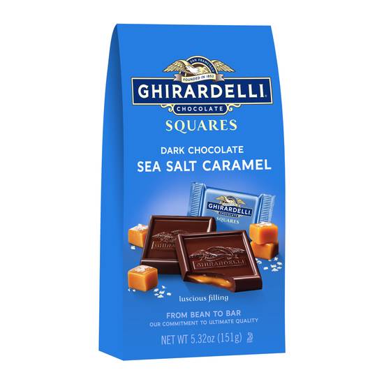Ghirardelli Squares Dark Chocolate Sea Salt Caramel, 5.32 OZ