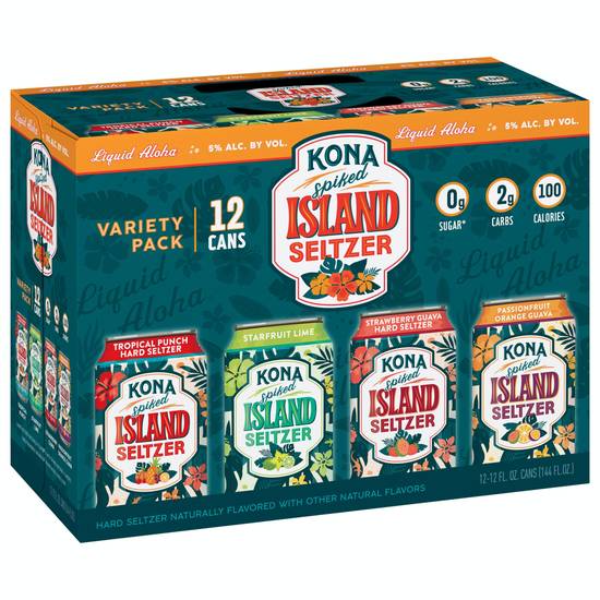 Kona Island Seltzer Variety pack (12 ct, 12 fl oz)