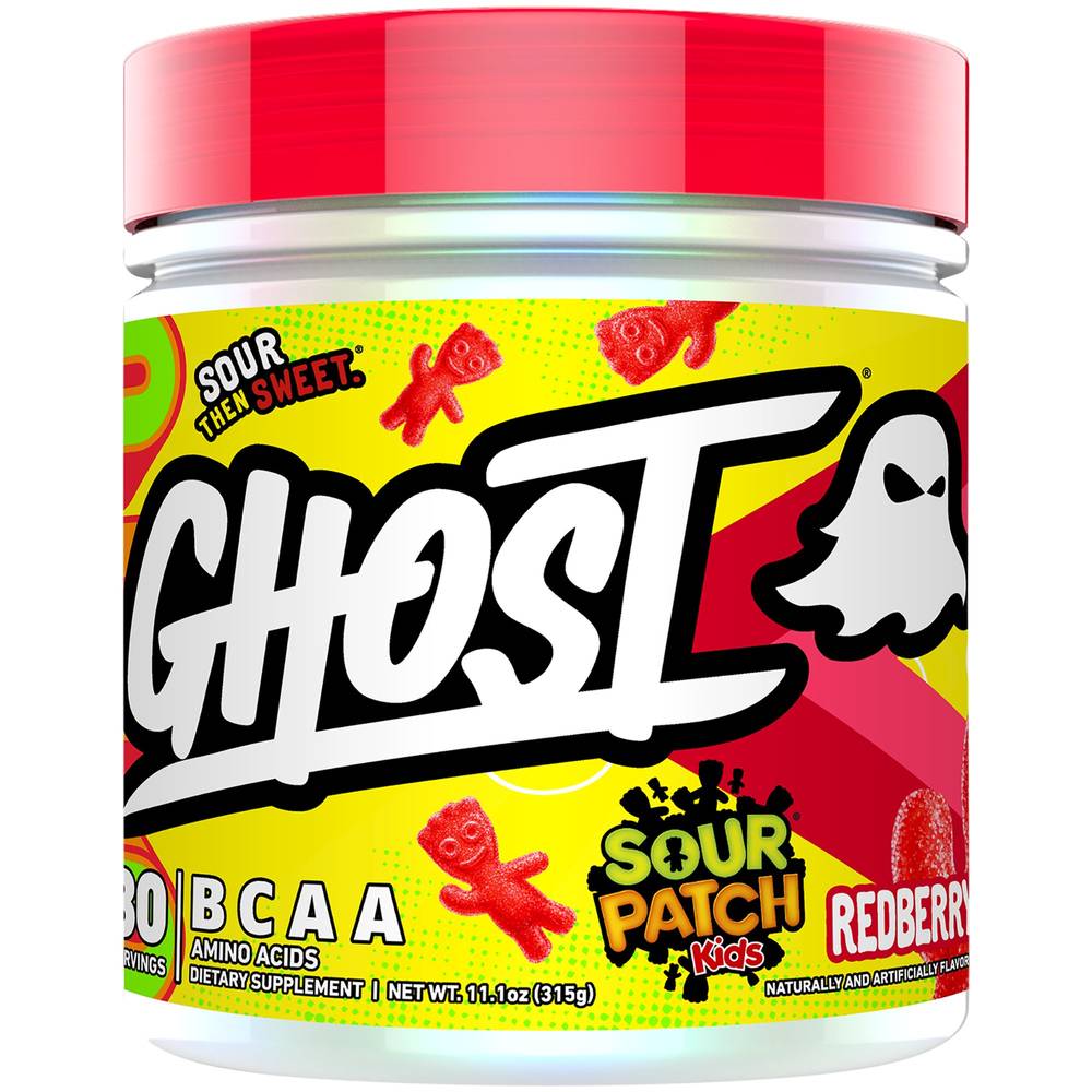 Ghost Sour Patch Kids Bcaa Amino Acids Powder, Redberry (11.1 oz)