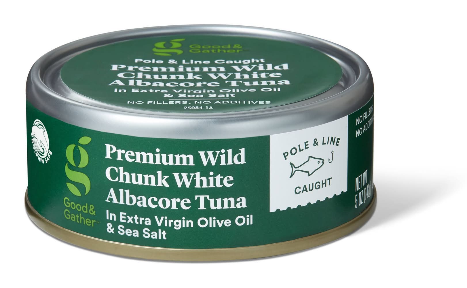 Good & Gather Premium Wild Albacore Chunk White Tuna in Extra Virgin Olive Oil and Sea Salt (5 oz)