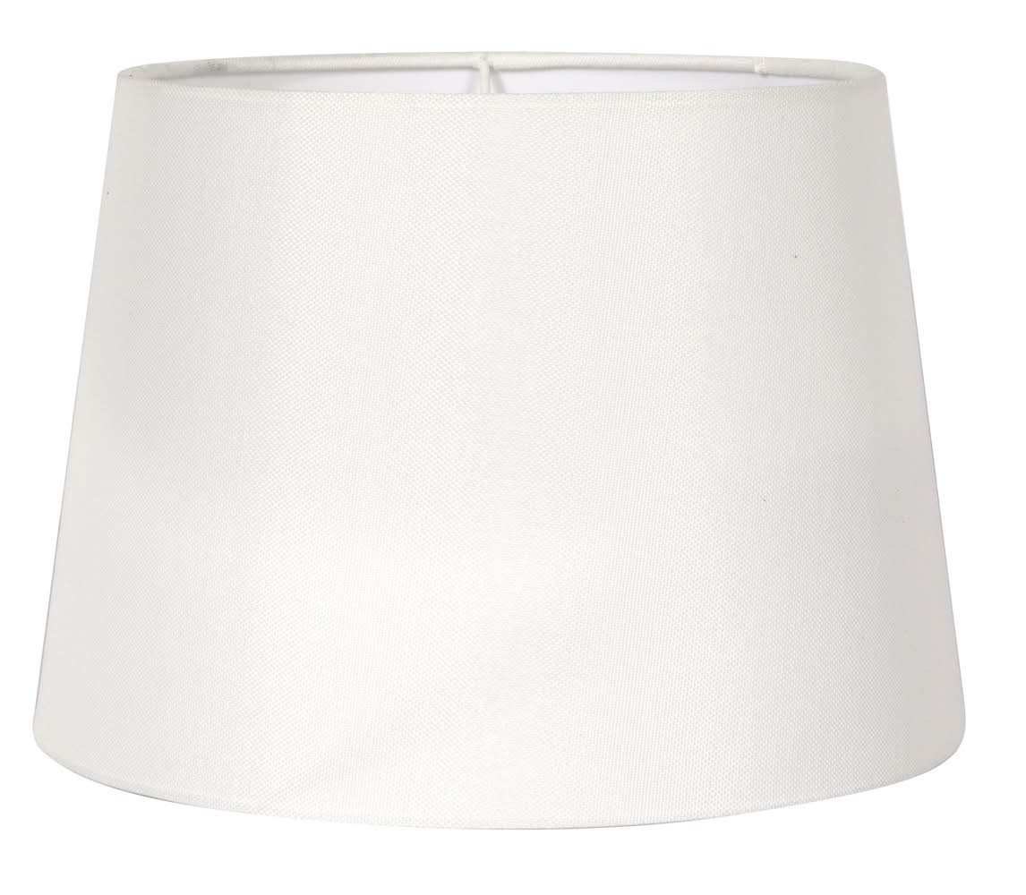 allen + roth 7-in x 10-in White Fabric Drum Lamp Shade