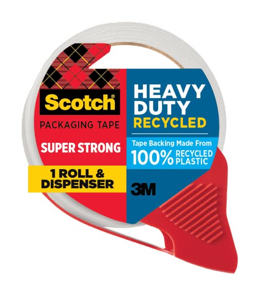 Scotch Heavy Duty Packaging Tape 7750S-RD-12GC, 1.88 in x 38.3 yd (48 mm x 35 m)