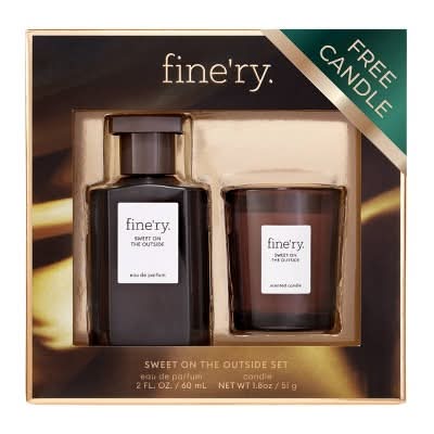 fine'ry. Full Size Edp Mini Candle Gift Set, Sweet on the Outside (2 ct)
