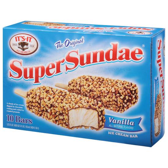 It's-It Super Sundae the Original Ice Cream Bars (vanilla) (10 ct)