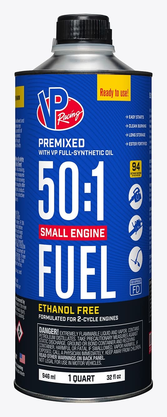 VP Racing Fuels Small Engine Fuel 32 -fl oz 50:1 Ethanol Free Pre-blended 2-cycle fuel